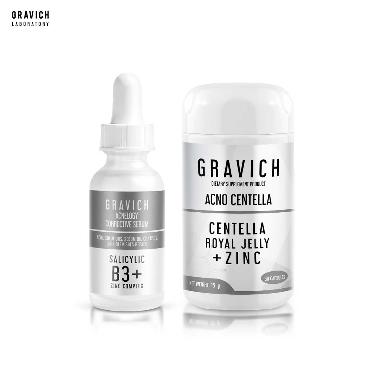 GRAVICH Inside Out Acnelogy Set(Acnelogy Serum+Acno Capsule)
